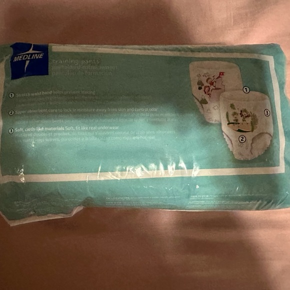Medline disposable Training Pants Size 4T-5T NEW - Picture 2 of 2